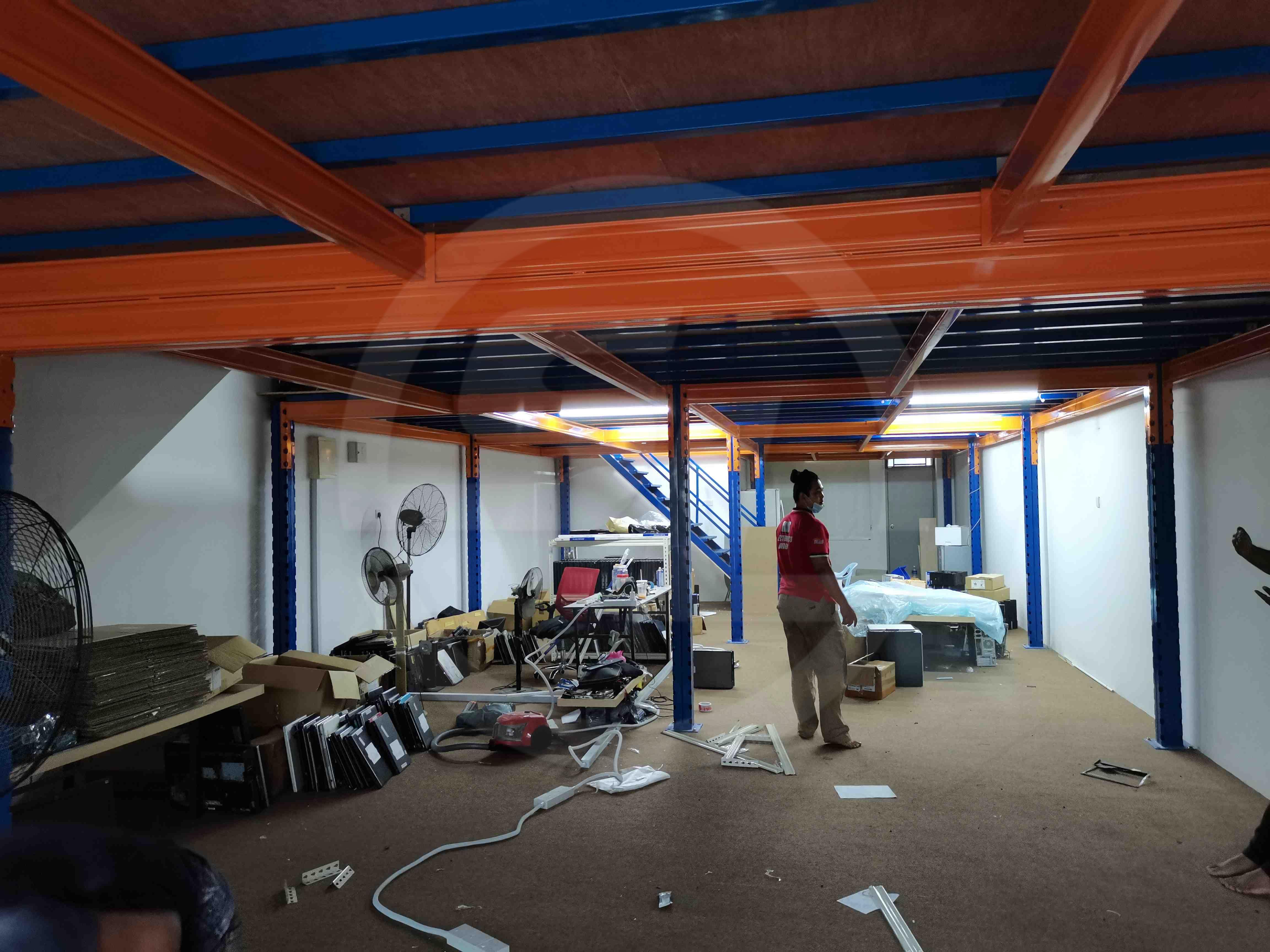 Superblock Rack Supported Platform installed for Electronics World, Johor Bahru